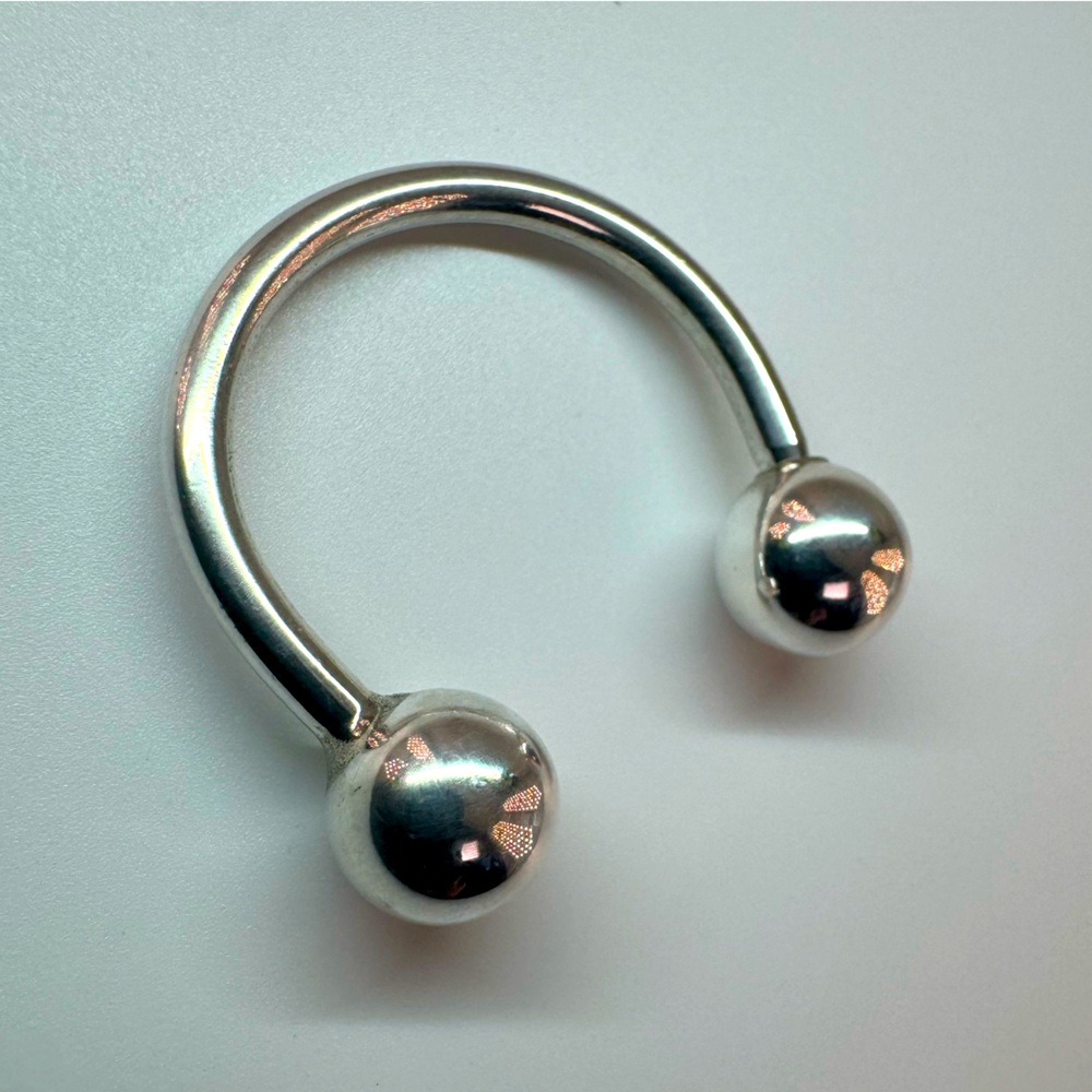Tiffany & Co Ball Key Ring 925 Discontinued Vintage Unisex Sterling Silver AUTH - Picture 3 of 8